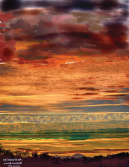Photomanipulation, Altered Photo of California Sunset